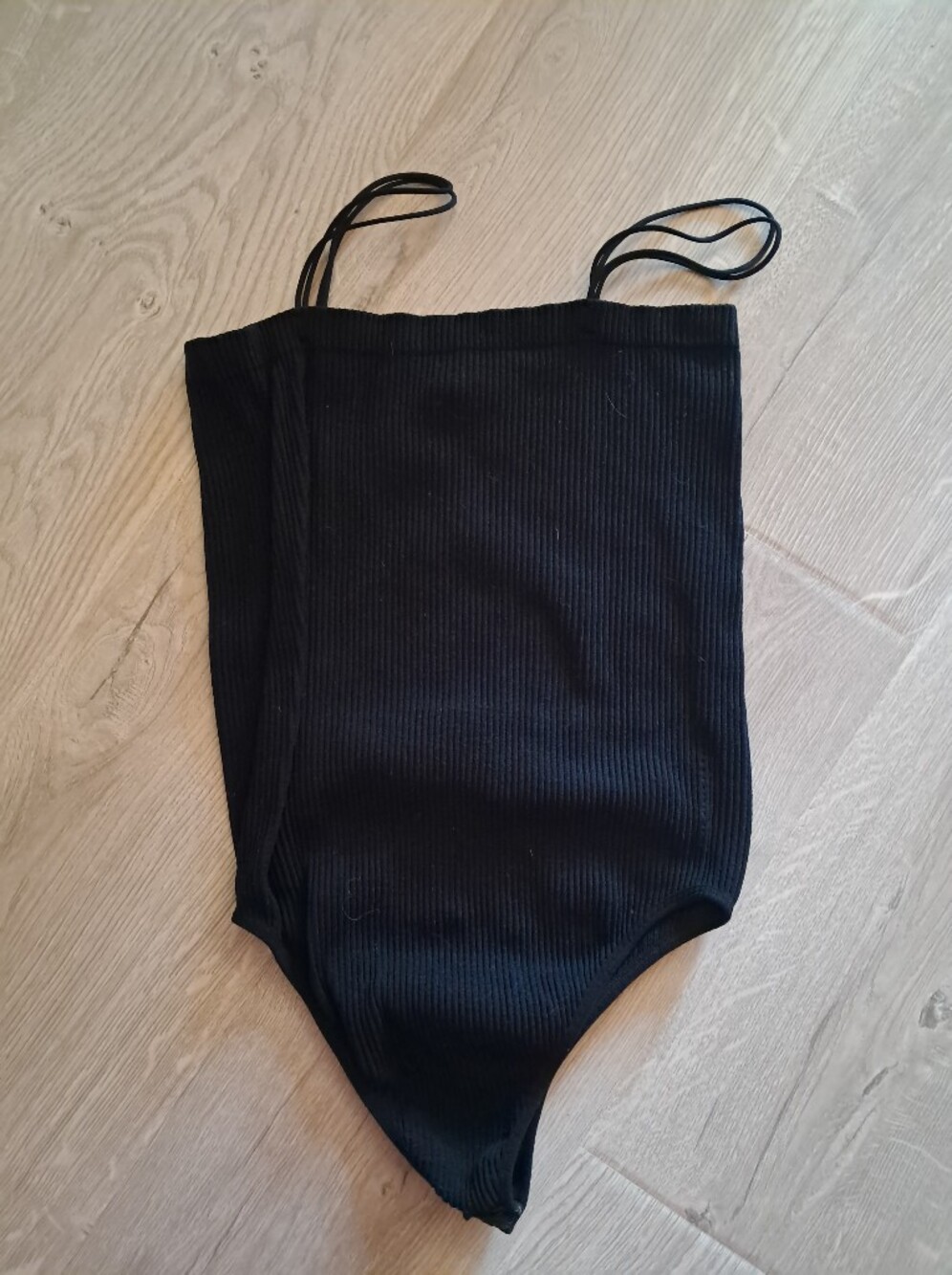 Alya Black Ribbed Body Suit